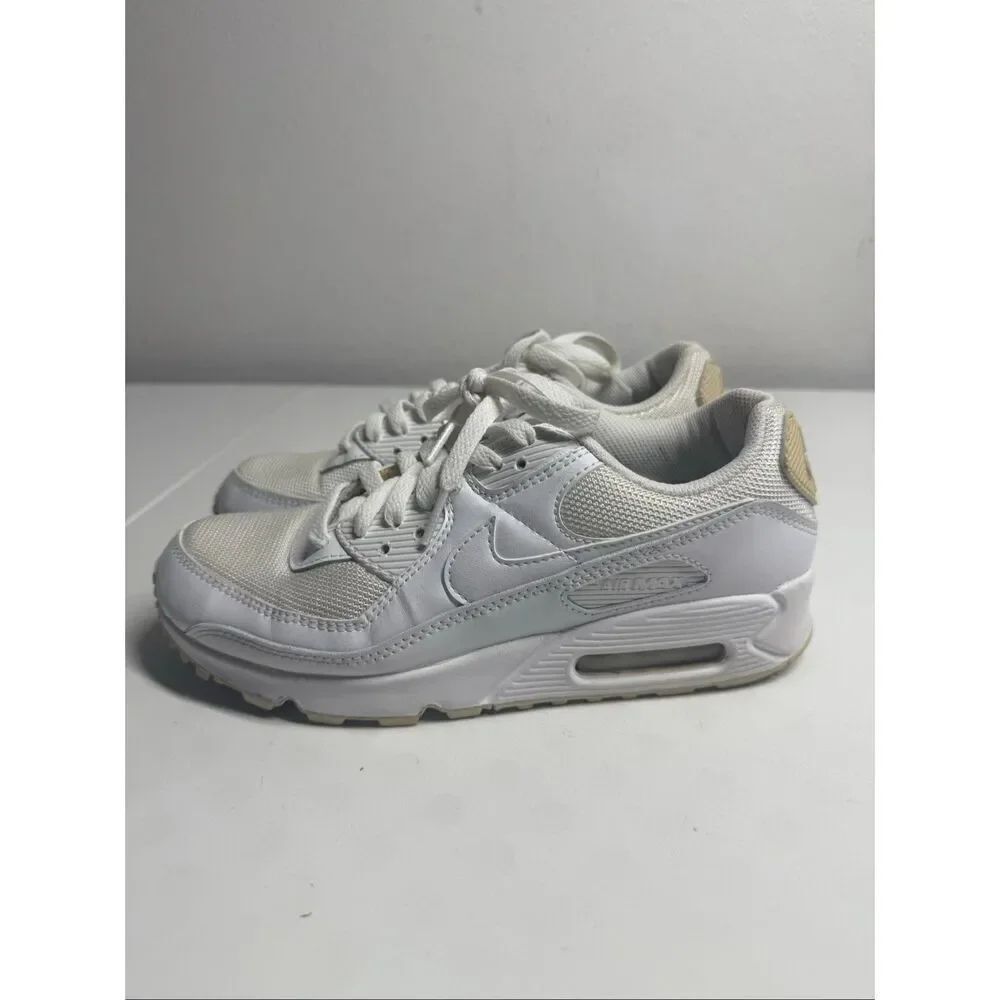 Nike Air Max 90 Recraft Triple White 2020 Sz 8,5 Women’s CQ2560-100 Authentic